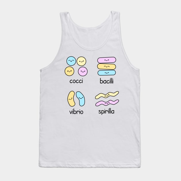 Kawaii Bacteria Classification Tank Top by donovanh